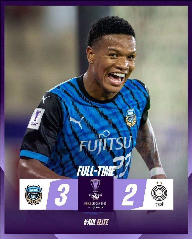 川崎前锋加时3-2萨德,成亚冠东亚独苗创队史最佳 川崎前锋加时3-2萨德,成亚冠东亚独苗创队史最佳